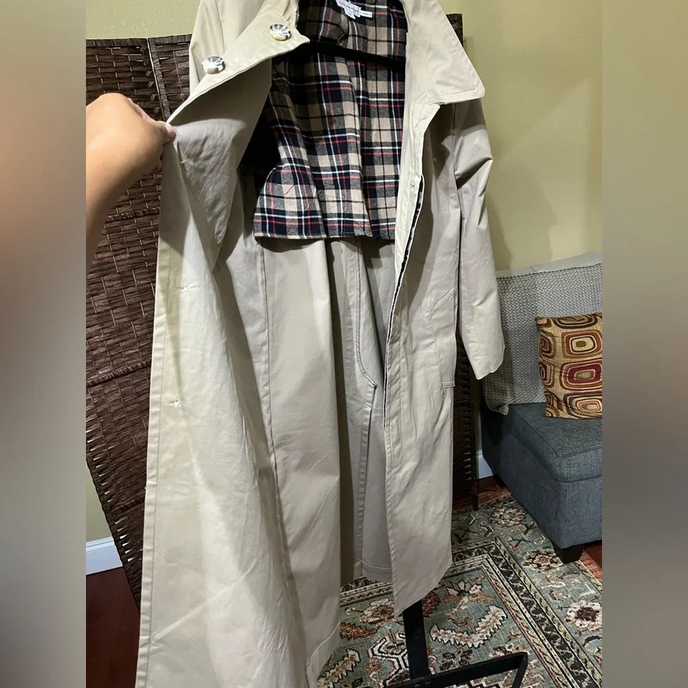 New Good American Women’s Mac Coat – Size Medium (Beige) - Picture 5 of 8